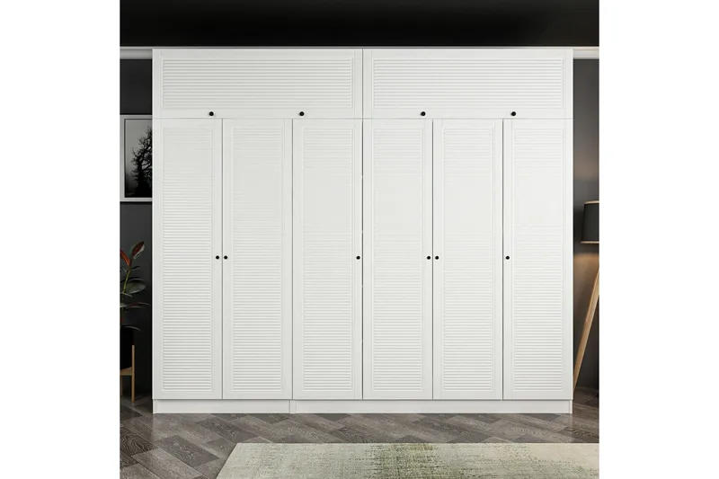 Fruitland Garderobe 270 cm, Hvid