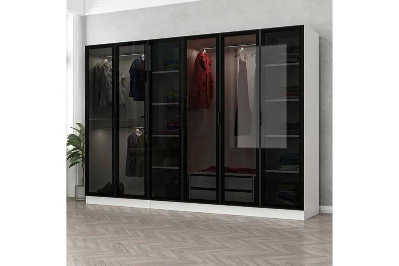 Fruitland Garderobe 270 cm, Hvid