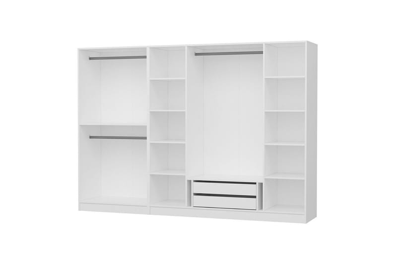 Fruitland Garderobe 270 cm - Hvid - Garderobeskabe - Garderobeskab & klædeskab