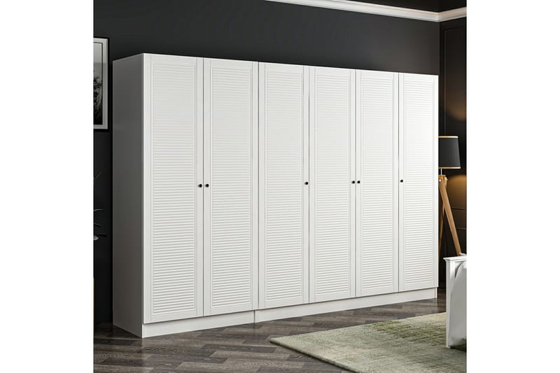 Fruitland Garderobe 270 cm - Hvid - Opbevaring - Tøjopbevaring - Garderobeskabe