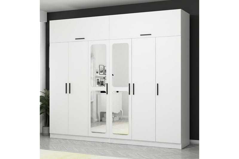 Fruitland Garderobe 270 cm - Hvid - Opbevaring - Tøjopbevaring - Garderobeskabe
