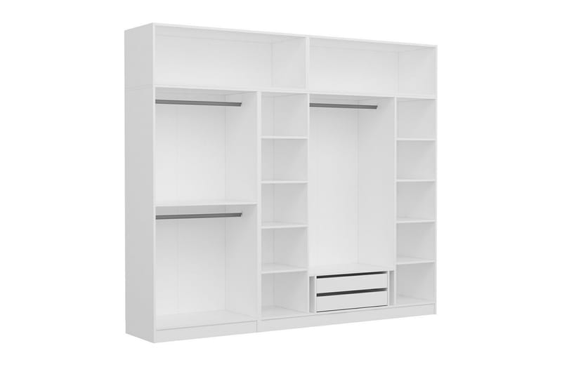 Fruitland Garderobe 270 cm - Hvid - Garderobeskabe - Garderobeskab & klædeskab