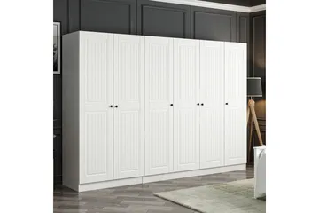 Fruitland Garderobe 270 cm - Hvid - Opbevaring - Tøjopbevaring - Garderobeskabe