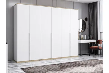 Fruitland Garderobe 270x206 cm - Hvid - Opbevaring - Tøjopbevaring - Garderobeskabe