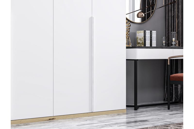 Fruitland Garderobe 270x206 cm - Hvid - Opbevaring - Tøjopbevaring - Garderobeskabe