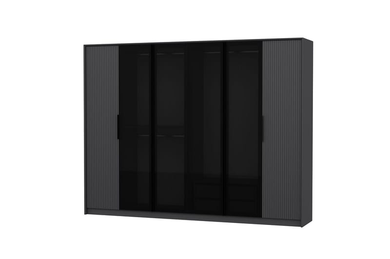 Fruitland Garderobe 274x210 cm - Antracit - Opbevaring - Tøjopbevaring - Garderobeskabe