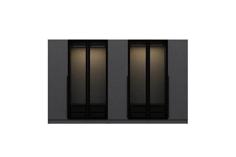 Fruitland Garderobe 315 cm - Antracit - Opbevaring - Tøjopbevaring - Garderobeskabe