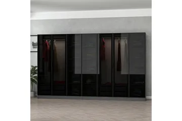 Fruitland Garderobe 315 cm - Antracit - Opbevaring - Tøjopbevaring - Garderobeskabe