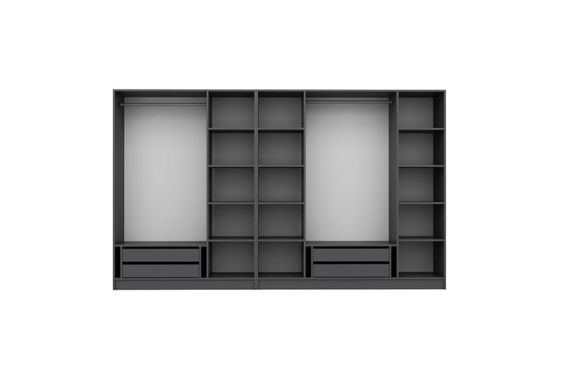 Fruitland Garderobe 315 cm - Antracit - Opbevaring - Tøjopbevaring - Garderobeskabe
