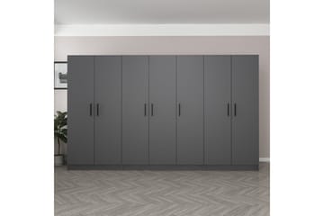 Fruitland Garderobe 315 cm - Antracit - Opbevaring - Tøjopbevaring - Garderobeskabe