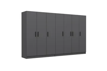 Fruitland Garderobe 315 cm - Antracit - Opbevaring - Tøjopbevaring - Garderobeskabe