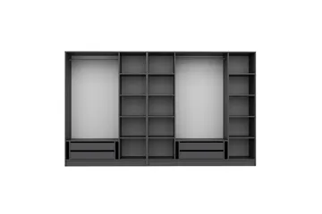 Fruitland Garderobe 315 cm - Antracit - Opbevaring - Tøjopbevaring - Garderobeskabe