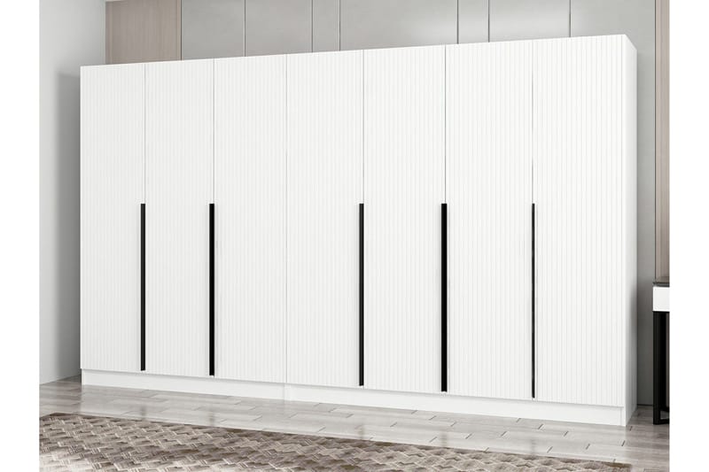 Fruitland Garderobe 315 cm - Hvid - Opbevaring - Tøjopbevaring - Garderobeskabe