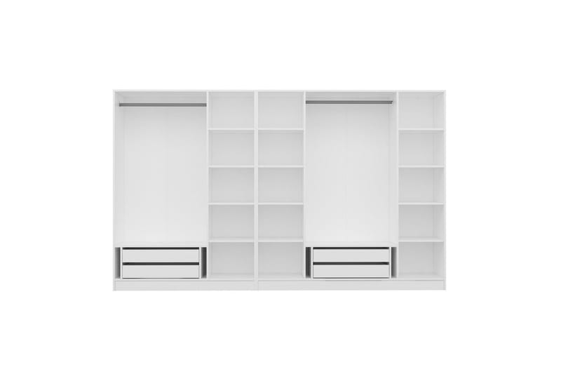 Fruitland Garderobe 315 cm - Hvid - Opbevaring - Tøjopbevaring - Garderobeskabe