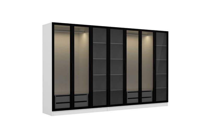 Fruitland Garderobe 315 cm - Hvid - Opbevaring - Tøjopbevaring - Garderobeskabe