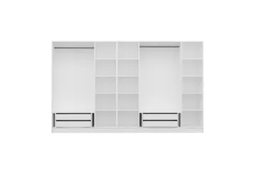 Fruitland Garderobe 315 cm - Hvid - Opbevaring - Tøjopbevaring - Garderobeskabe