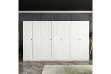 Fruitland Garderobe 315 cm - Hvid - Opbevaring - Tøjopbevaring - Garderobeskabe