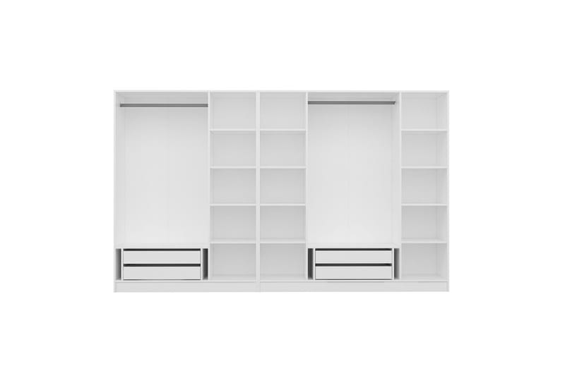 Fruitland Garderobe 315 cm - Hvid - Opbevaring - Tøjopbevaring - Garderobeskabe