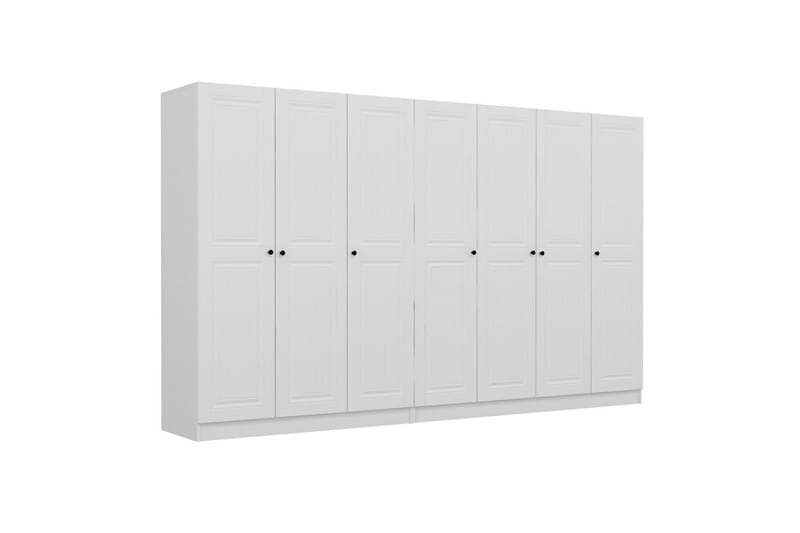 Fruitland Garderobe 315 cm - Hvid - Garderobeskabe - Garderobeskab & klædeskab