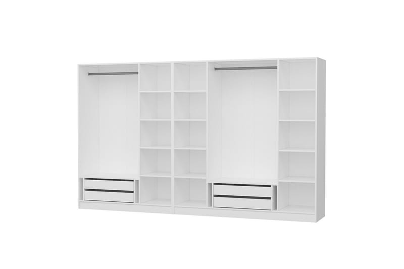 Fruitland Garderobe 315 cm - Hvid - Opbevaring - Tøjopbevaring - Garderobeskabe