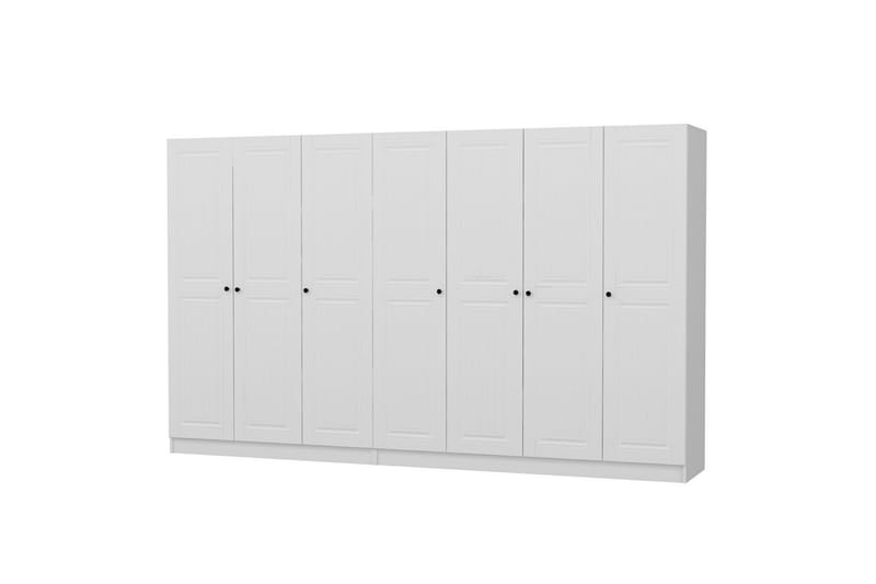 Fruitland Garderobe 315 cm - Hvid - Garderobeskabe - Garderobeskab & klædeskab