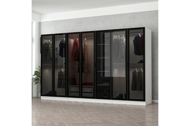 Fruitland Garderobe 315 cm - Hvid - Opbevaring - Tøjopbevaring - Garderobeskabe