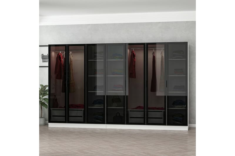 Fruitland Garderobe 315 cm - Hvid - Opbevaring - Tøjopbevaring - Garderobeskabe