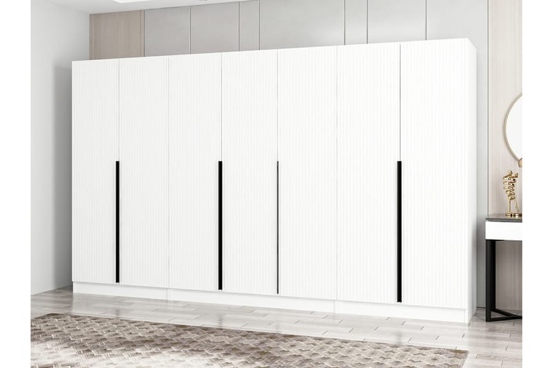 Fruitland Garderobe 315 cm - Hvid - Opbevaring - Tøjopbevaring - Garderobeskabe