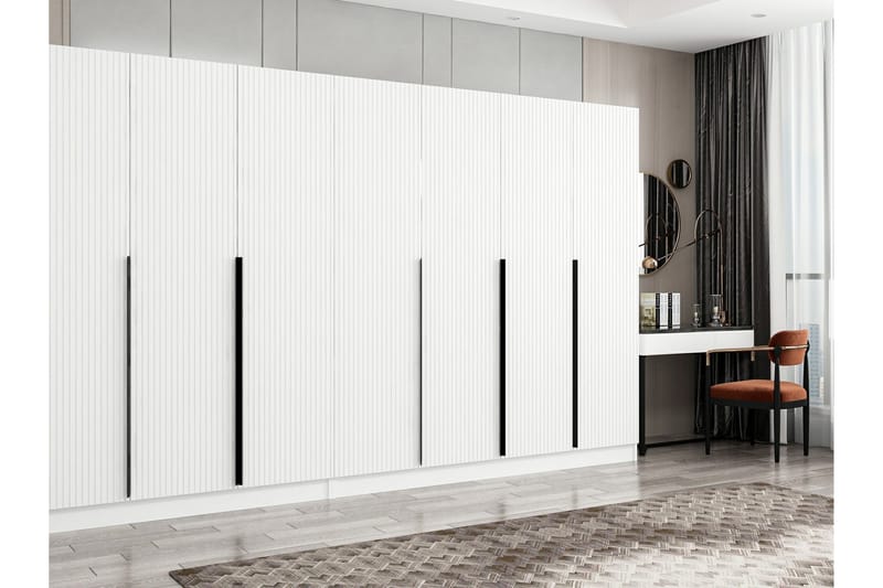 Fruitland Garderobe 315 cm - Hvid - Opbevaring - Tøjopbevaring - Garderobeskabe