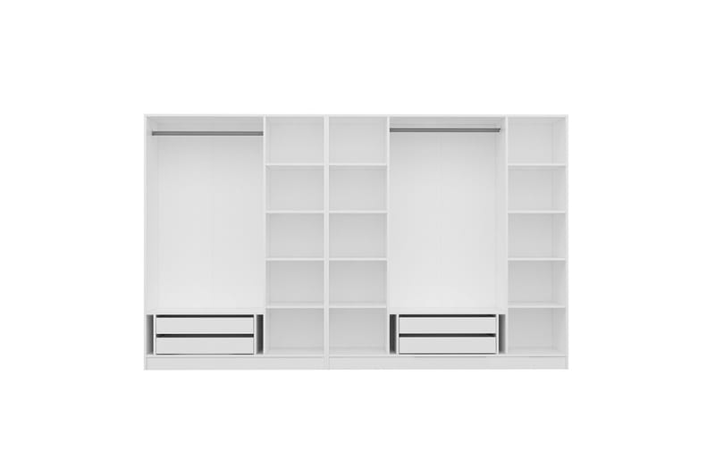 Fruitland Garderobe 315 cm - Hvid - Opbevaring - Tøjopbevaring - Garderobeskabe