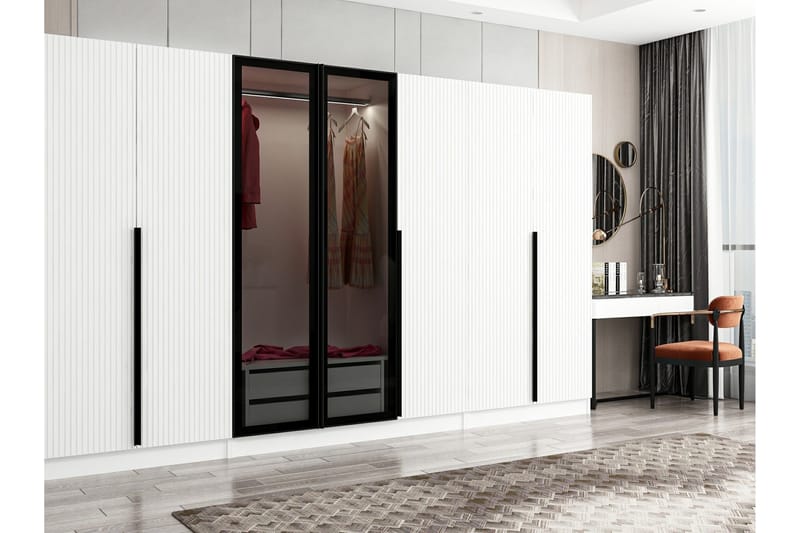 Fruitland Garderobe 315 cm - Hvid - Opbevaring - Tøjopbevaring - Garderobeskabe