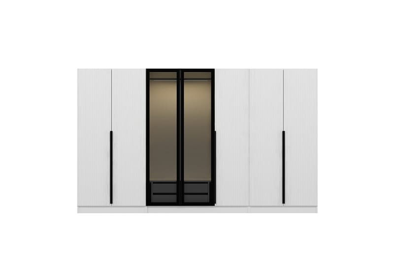 Fruitland Garderobe 315 cm - Hvid - Opbevaring - Tøjopbevaring - Garderobeskabe