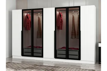 Fruitland Garderobe 315 cm - Hvid - Opbevaring - Tøjopbevaring - Garderobeskabe