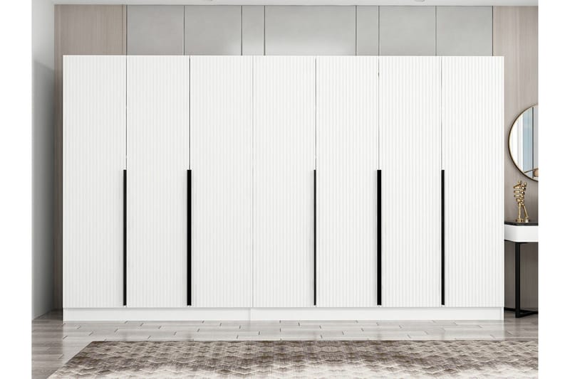 Fruitland Garderobe 315 cm - Hvid - Opbevaring - Tøjopbevaring - Garderobeskabe