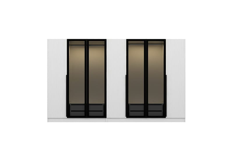 Fruitland Garderobe 315 cm - Hvid - Opbevaring - Tøjopbevaring - Garderobeskabe