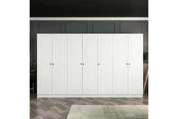 Fruitland Garderobe 315 cm - Hvid - Opbevaring - Tøjopbevaring - Garderobeskabe
