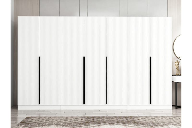 Fruitland Garderobe 315 cm - Hvid - Opbevaring - Tøjopbevaring - Garderobeskabe