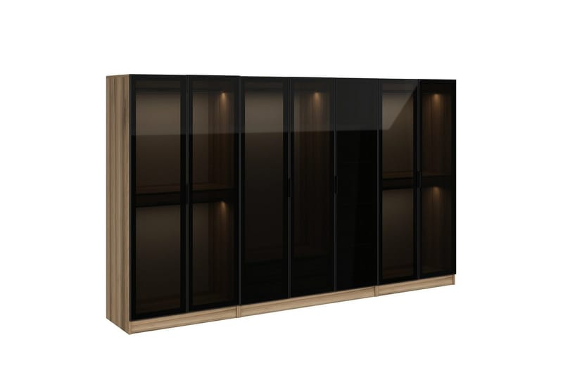 Fruitland Garderobe 315 cm - Oak - Opbevaring - Tøjopbevaring - Garderobeskabe