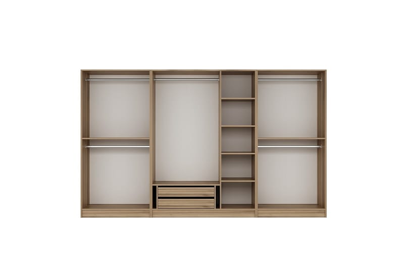 Fruitland Garderobe 315 cm - Oak - Opbevaring - Tøjopbevaring - Garderobeskabe