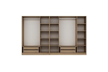 Fruitland Garderobe 315 cm - Oak - Opbevaring - Tøjopbevaring - Garderobeskabe