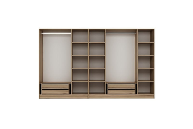 Fruitland Garderobe 315 cm - Oak - Opbevaring - Tøjopbevaring - Garderobeskabe