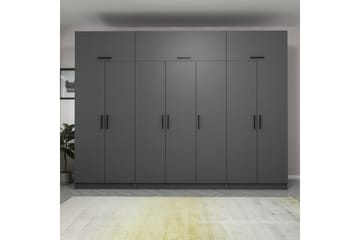 Fruitland Garderobe 315x235 cm - Antracit - Opbevaring - Tøjopbevaring - Garderobeskabe