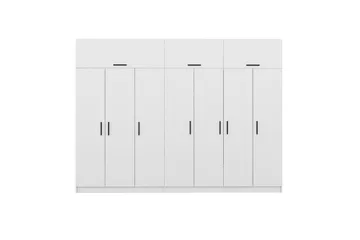 Fruitland Garderobe 315x235 cm - Hvid - Opbevaring - Tøjopbevaring - Garderobeskabe