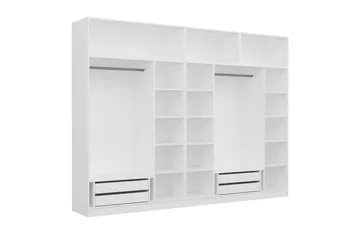 Fruitland Garderobe 315x235 cm - Hvid - Opbevaring - Tøjopbevaring - Garderobeskabe