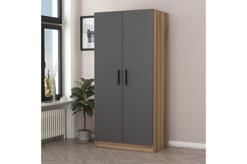 Fruitland Garderobe 90 cm - Antracit - Garderobeskabe - Garderobeskab & klædeskab