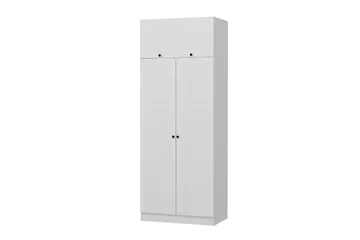 Fruitland Garderobe 90 cm - Hvid - Opbevaring - Tøjopbevaring - Garderobeskabe