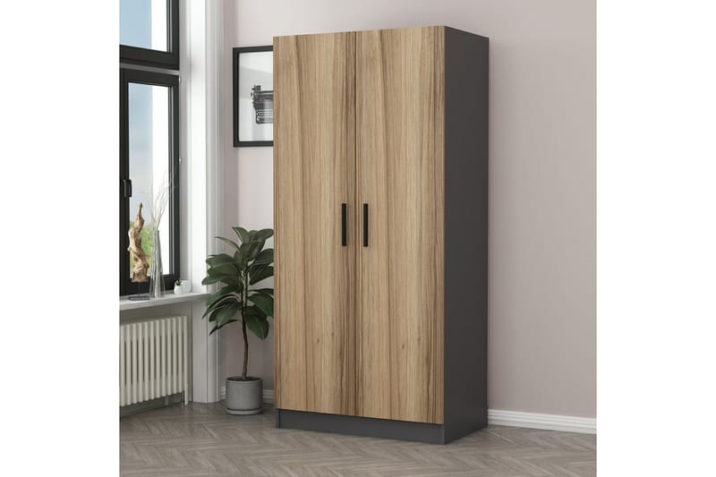 Fruitland Garderobe 90 cm - Oak - Garderobeskabe - Garderobeskab & klædeskab