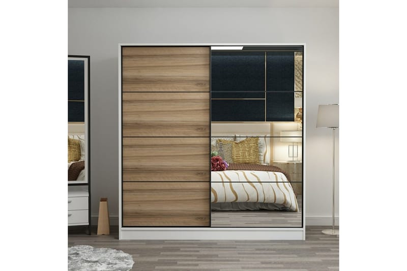 Fruitland Garderobe med Spejl, Brun