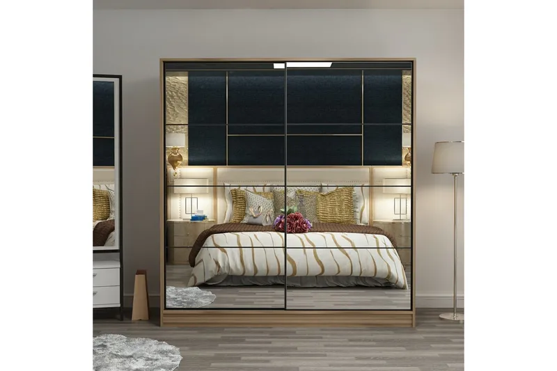 Fruitland Garderobe med Spejl, Brun