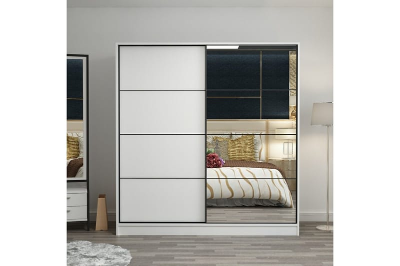 Fruitland Garderobe med Spejl, Hvid